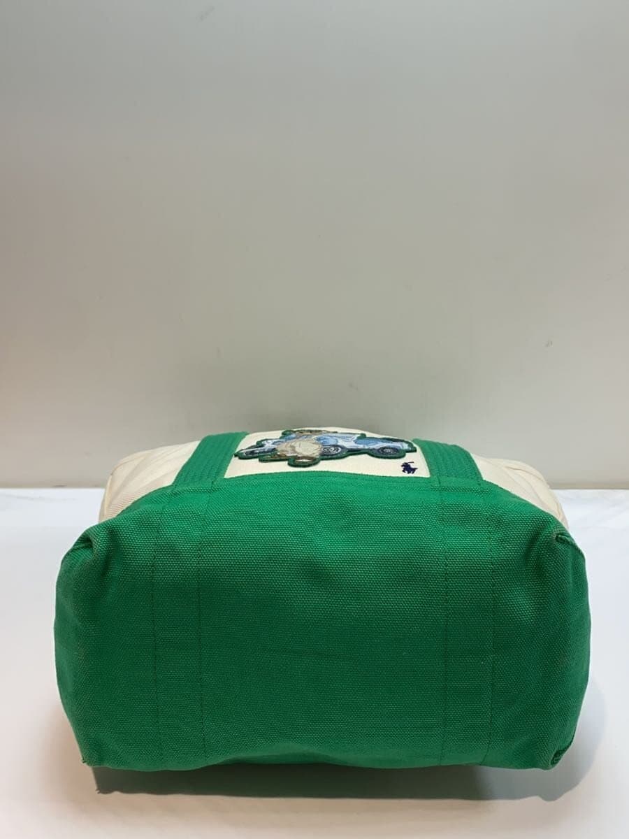 POLO RALPH LAUREN Medium Polo Bear Tote Tote Bag Canvas Green 4