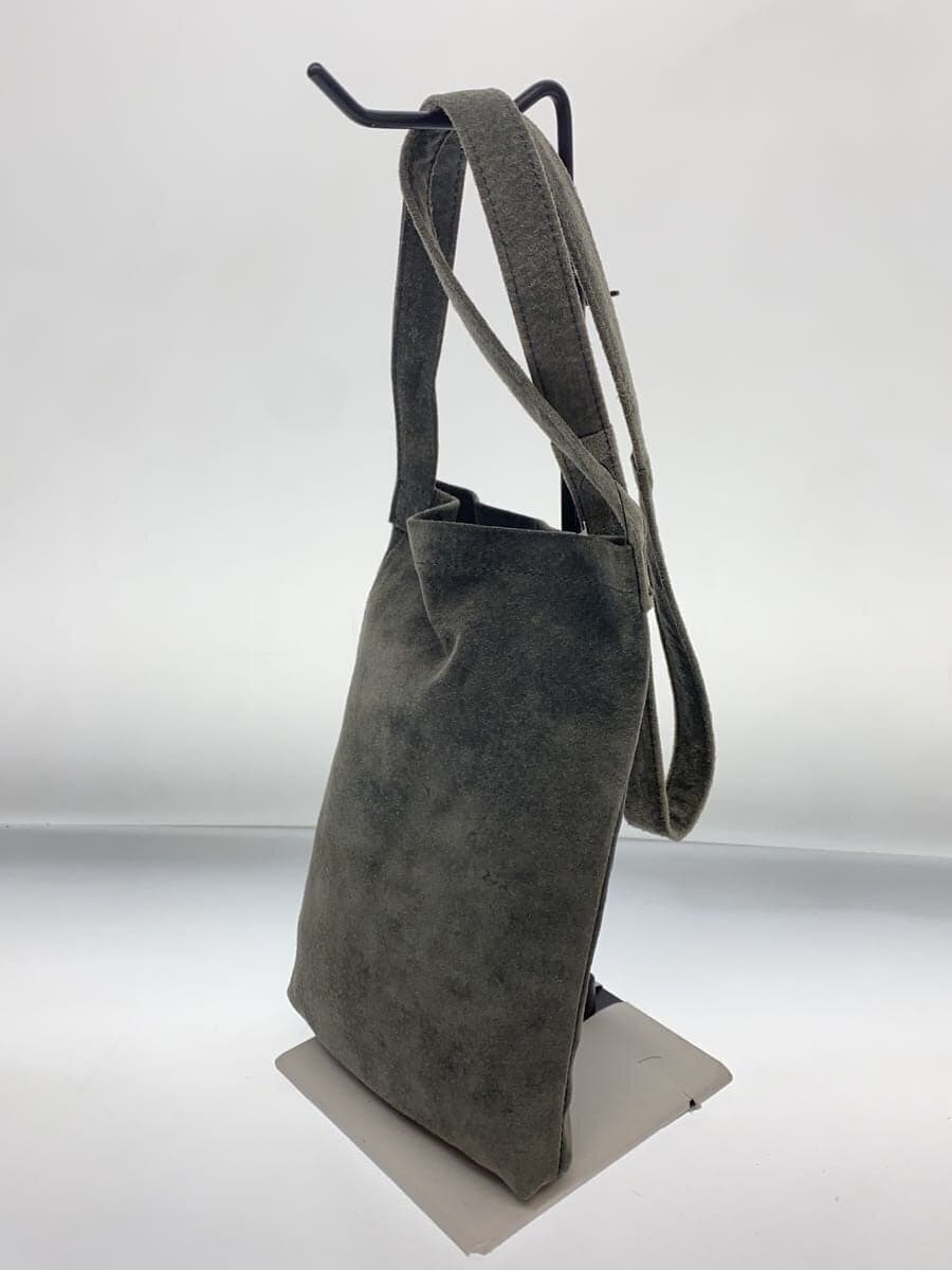 Hender Scheme Shoulder Bag Suede GRY Plain 2