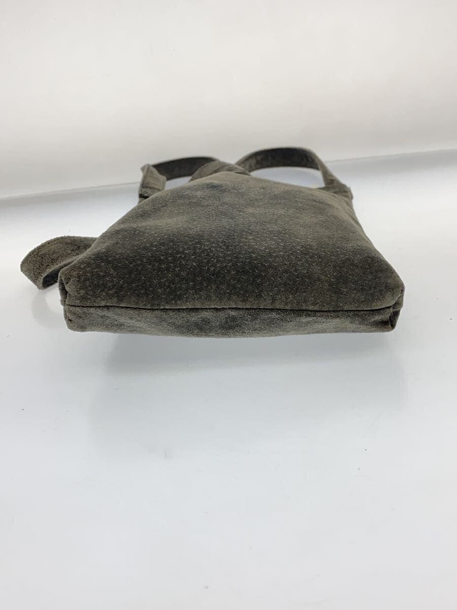 Hender Scheme Shoulder Bag Suede GRY Plain 4