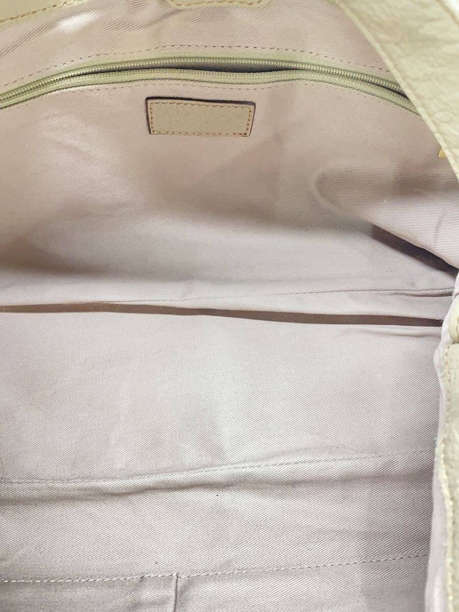 ATAO shoulder bag leather BEG plain 6