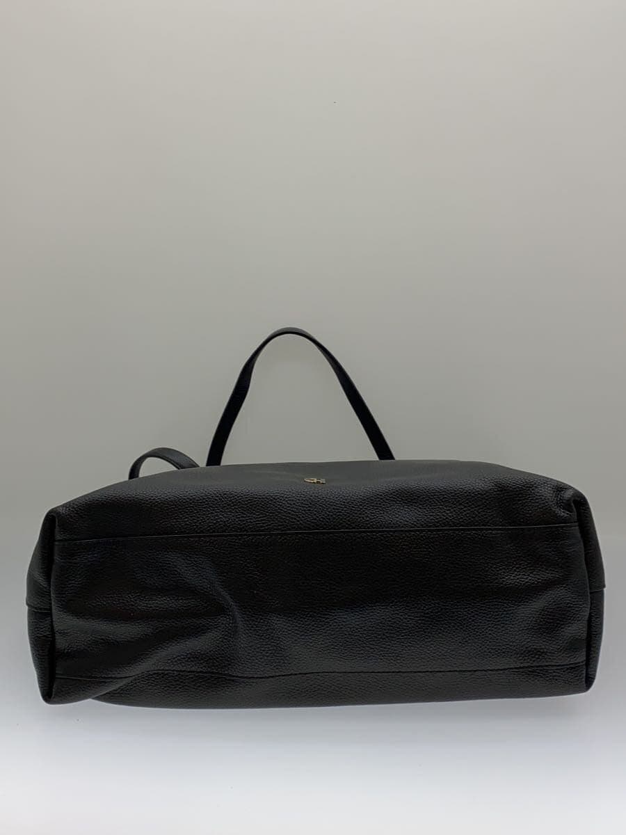 COLE HAAN Tote Bag Leather BLK Solid 4