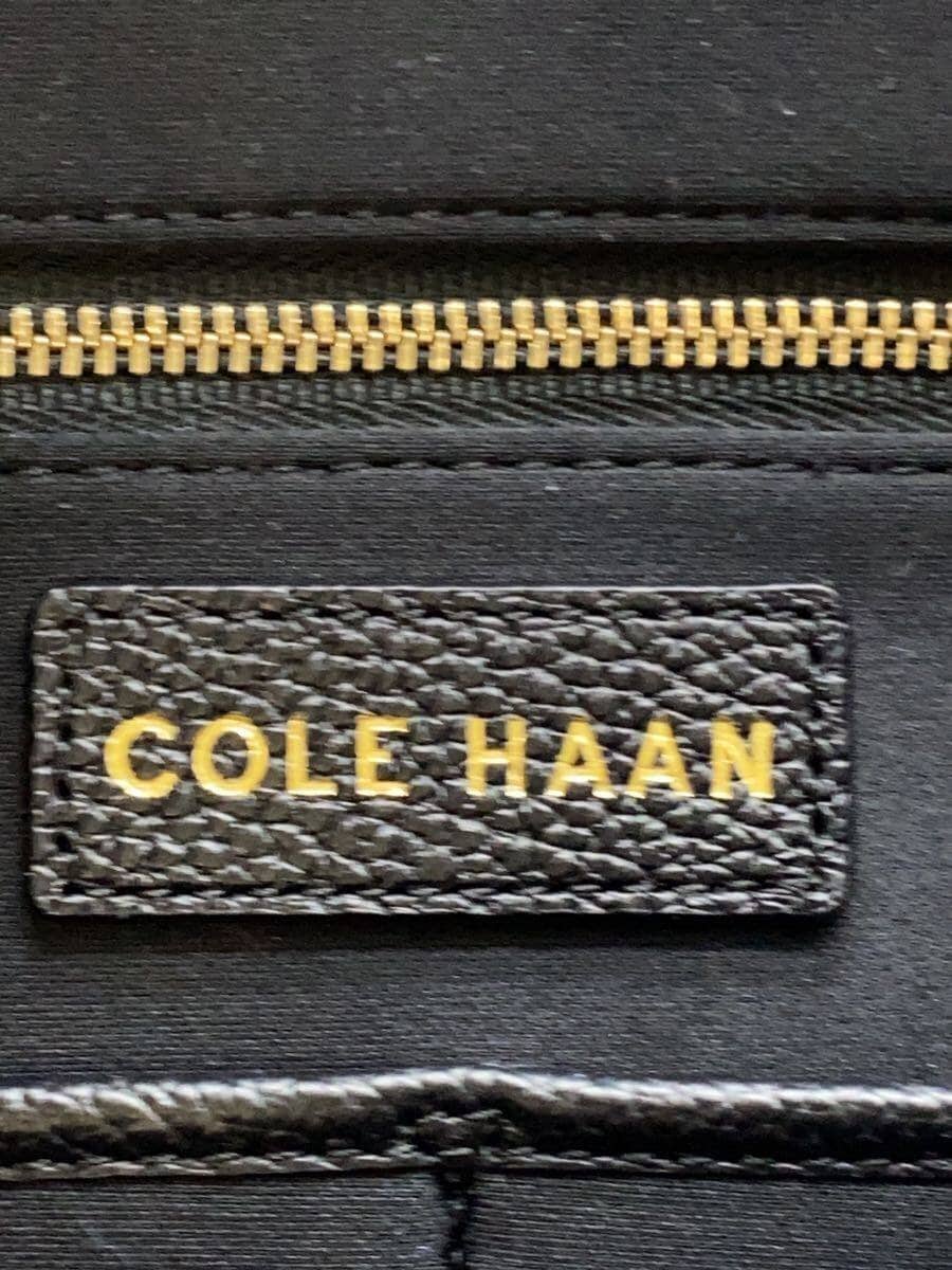 COLE HAAN Tote Bag Leather BLK Solid 5