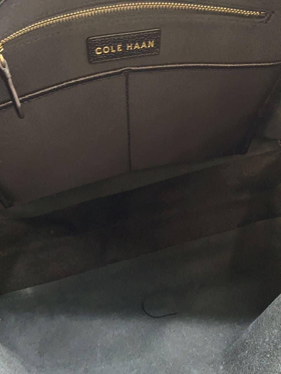COLE HAAN Tote Bag Leather BLK Solid 6
