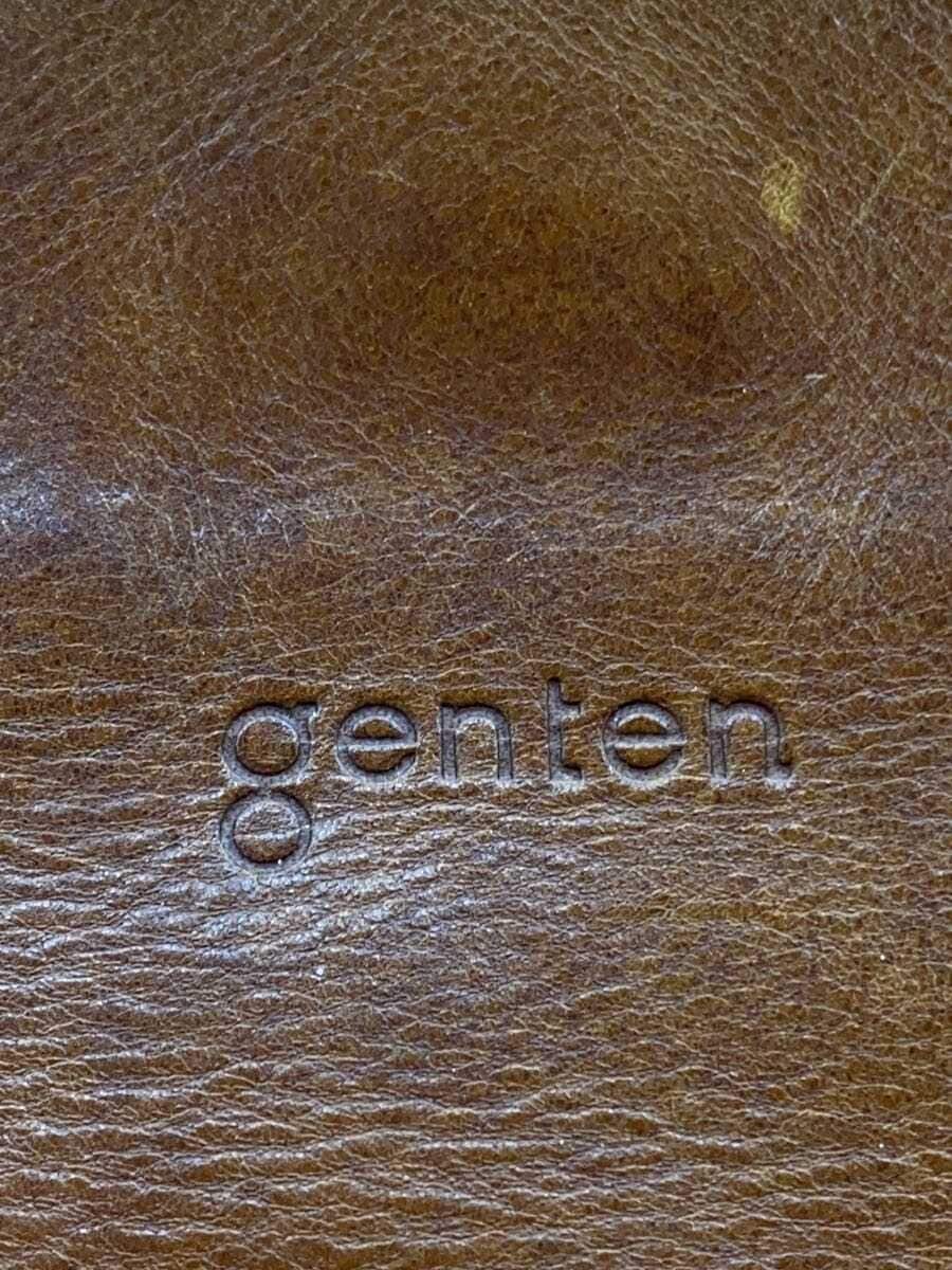 GENTEN Tote Bag Leather BRW Plain 5