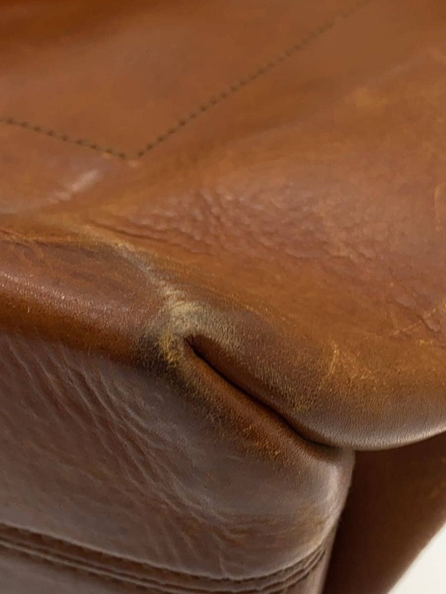 GENTEN Tote Bag Leather BRW Plain 7