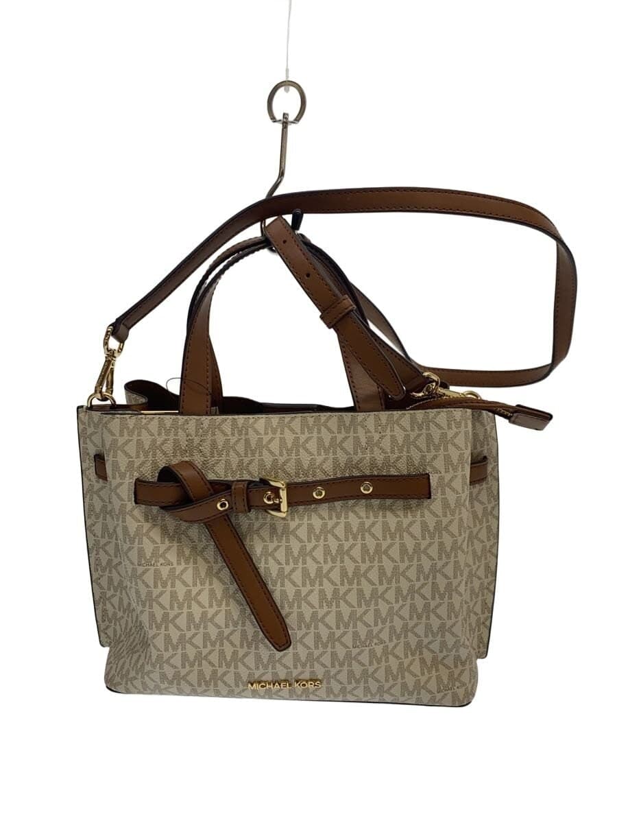 MICHAEL KORS Shoulder Bag -- WHT Allover Pattern 35H0GU5S1B