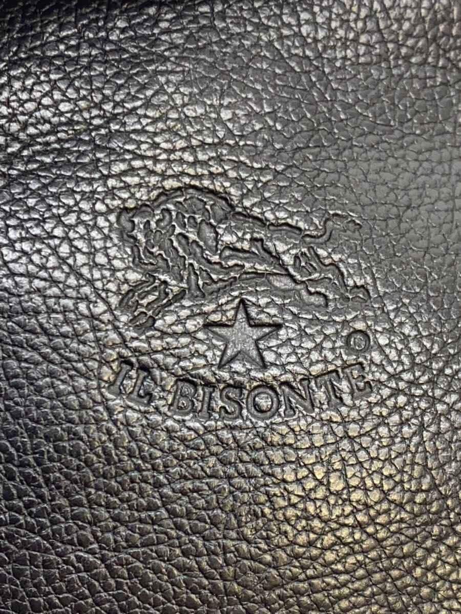 IL BISONTE shoulder bag leather BLK plain 5