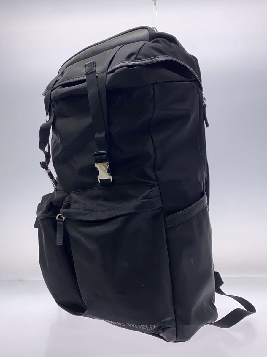 HUNTING WORLD x AOURE Backpack Backpack Nylon Black Hardware Minor With Scratches 2