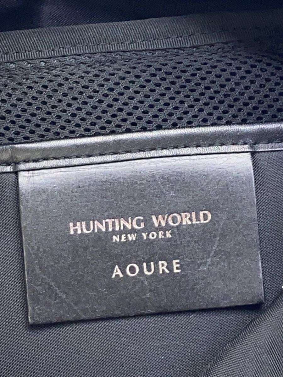 HUNTING WORLD x AOURE Backpack Backpack Nylon Black Hardware Minor With Scratches 5