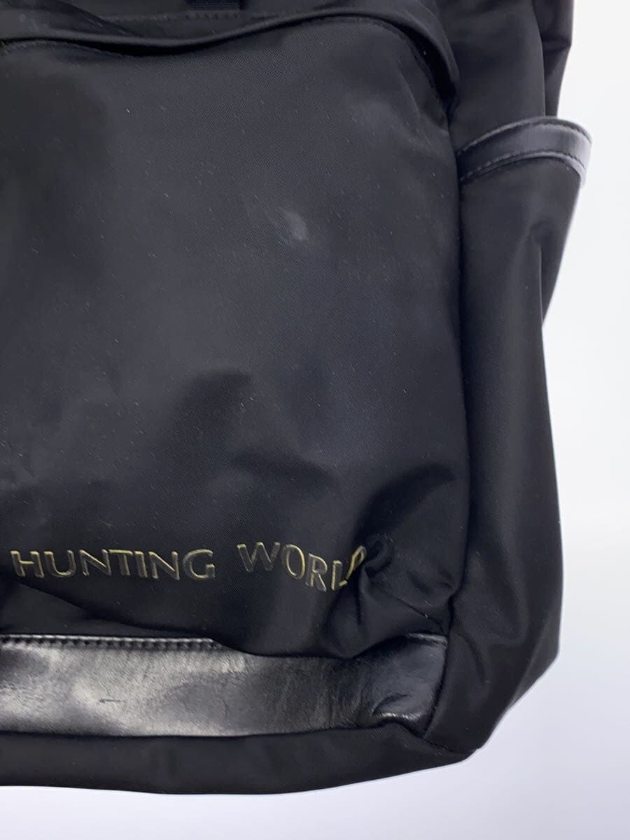 HUNTING WORLD x AOURE Backpack Backpack Nylon Black Hardware Minor With Scratches 7