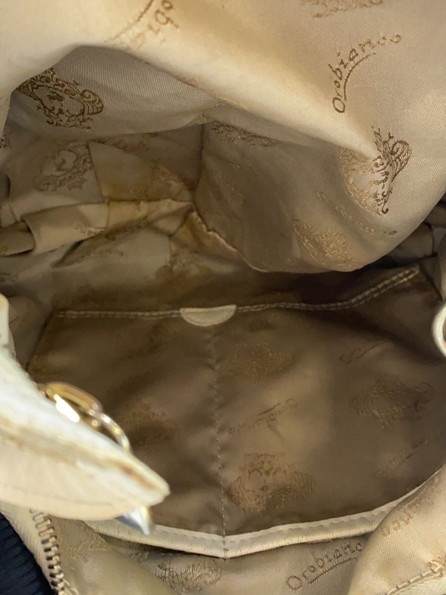 Orobianco Bag Navy Inside Stain Hardware Minor With Scratches 6