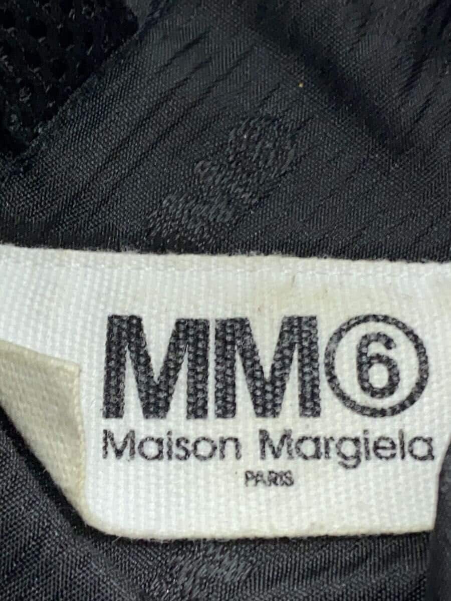 MM6 Triangle Japanese Mesh Tote Bag Polyester Black 5