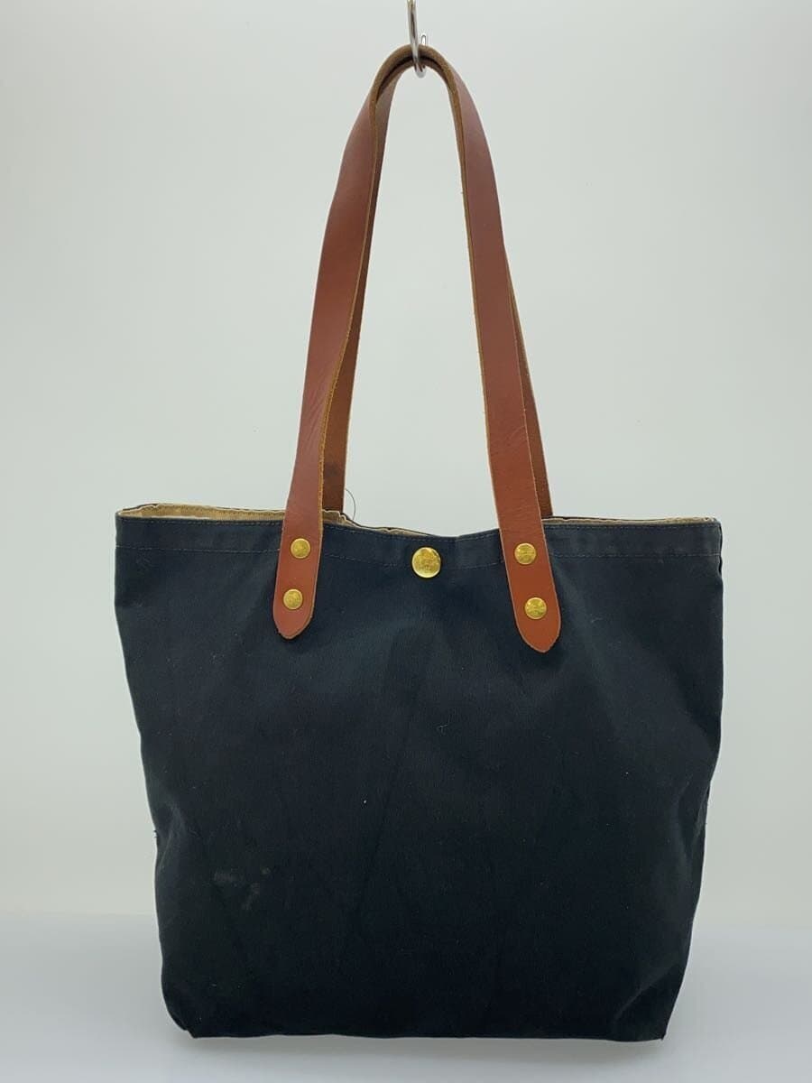 IL BISONTE Tote Bag Cotton BLK 3