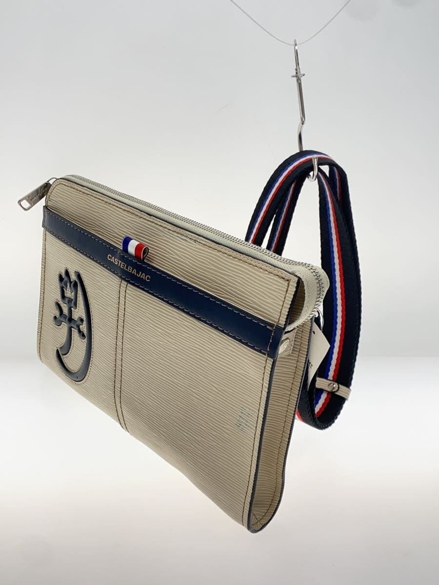 CASTELBAJAC second bag leather WHT 072131 2