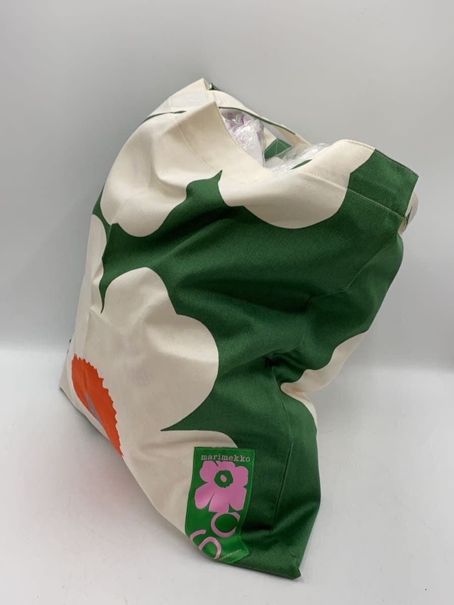 marimekko Tote Bag Cotton WHT Unikko60th 2