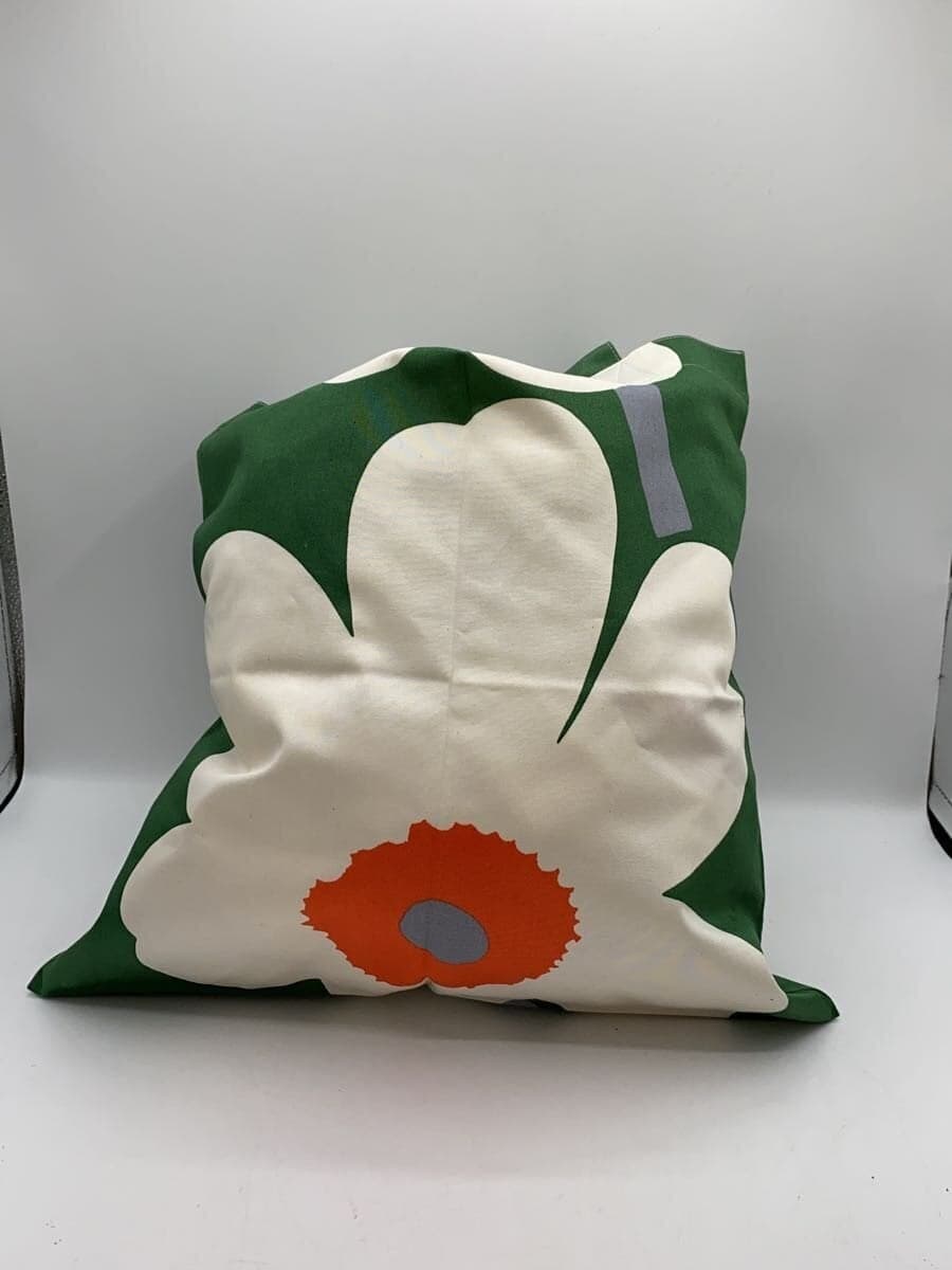 marimekko Tote Bag Cotton WHT Unikko60th 3