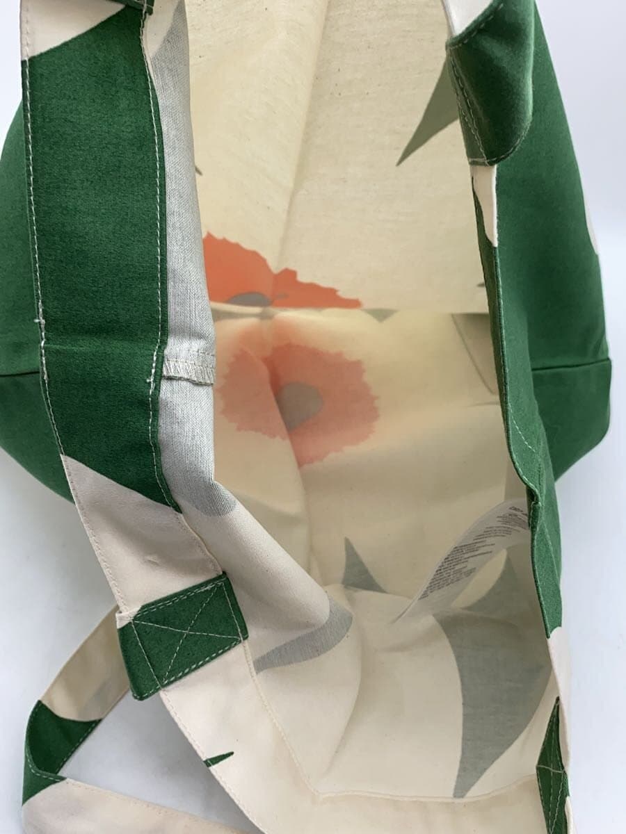 marimekko Tote Bag Cotton WHT Unikko60th 6