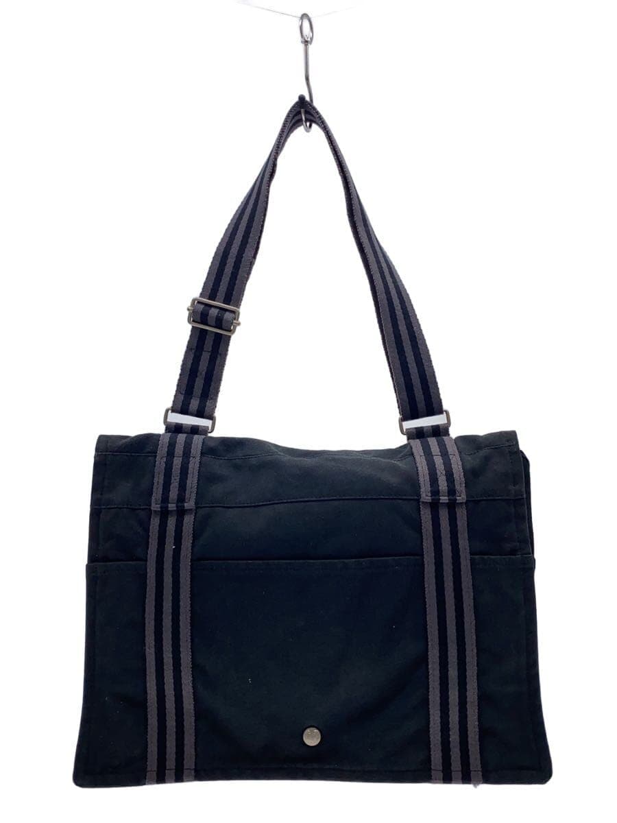 HERMES Shoulder Bag Canvas Black