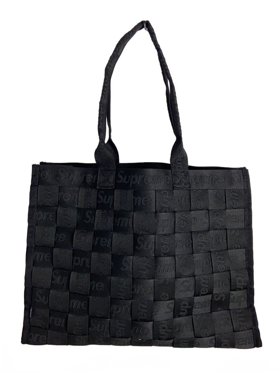 Supreme Tote Bag Polyester Black All Over Pattern 24SS WEEK15 Woven Tote