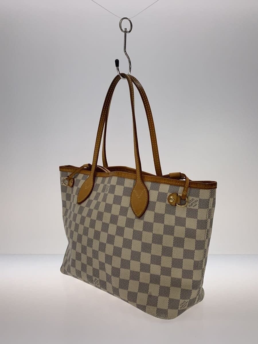 LOUIS VUITTON1)Neverfull PM_Damier Azur White Inside With Stain 2