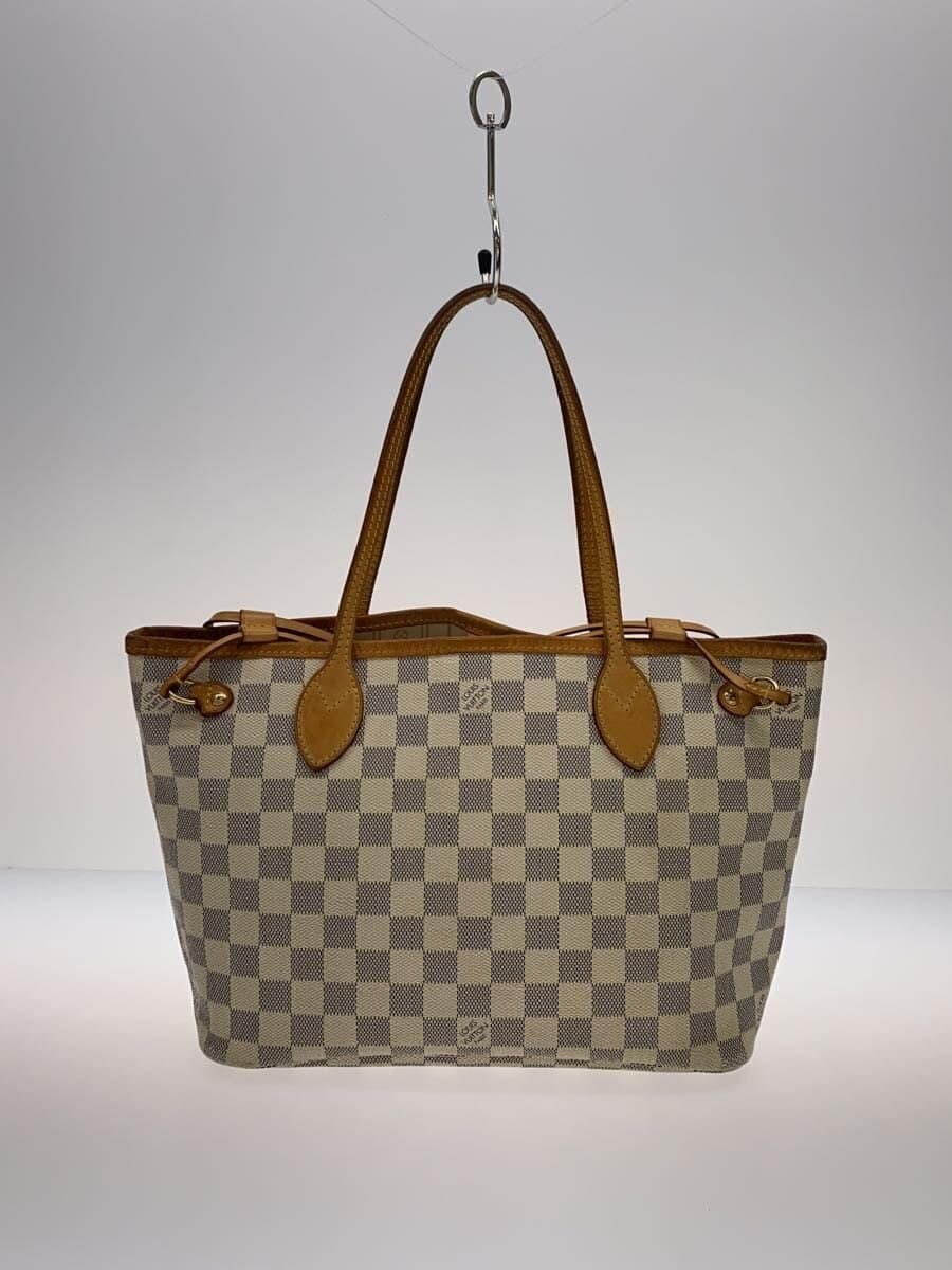 LOUIS VUITTON1)Neverfull PM_Damier Azur White Inside With Stain 3