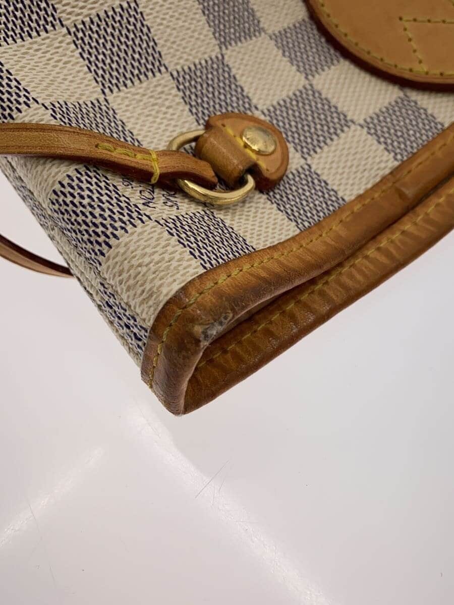 LOUIS VUITTON1)Neverfull PM_Damier Azur White Inside With Stain 8