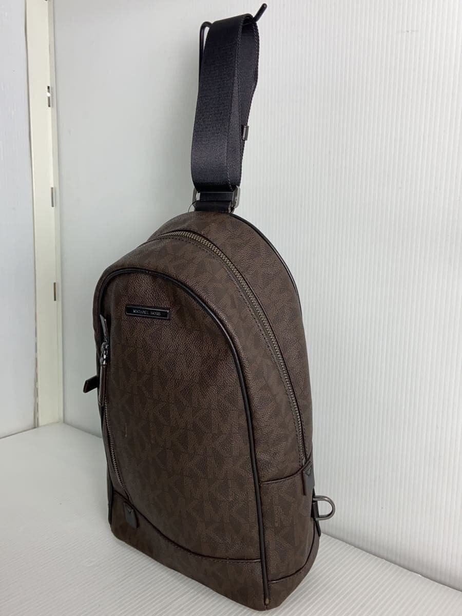 MICHAEL KORS Shoulder Bag Vinyl Brown All Over Pattern 37T7LMNC5B 2