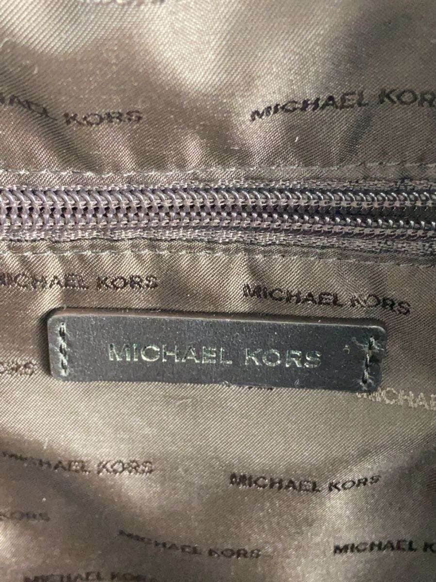 MICHAEL KORS Shoulder Bag Vinyl Brown All Over Pattern 37T7LMNC5B 5