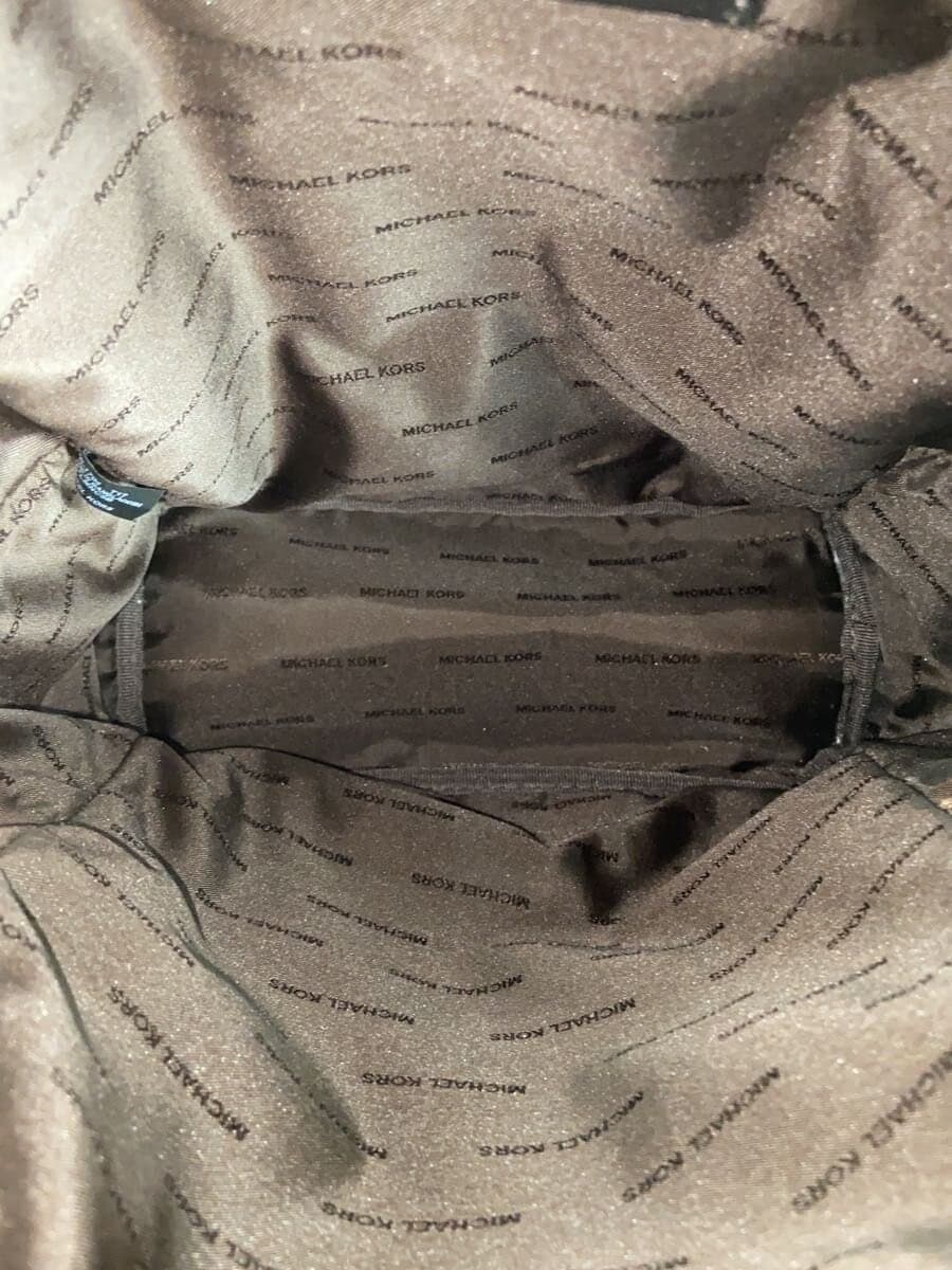 MICHAEL KORS Shoulder Bag Vinyl Brown All Over Pattern 37T7LMNC5B 6