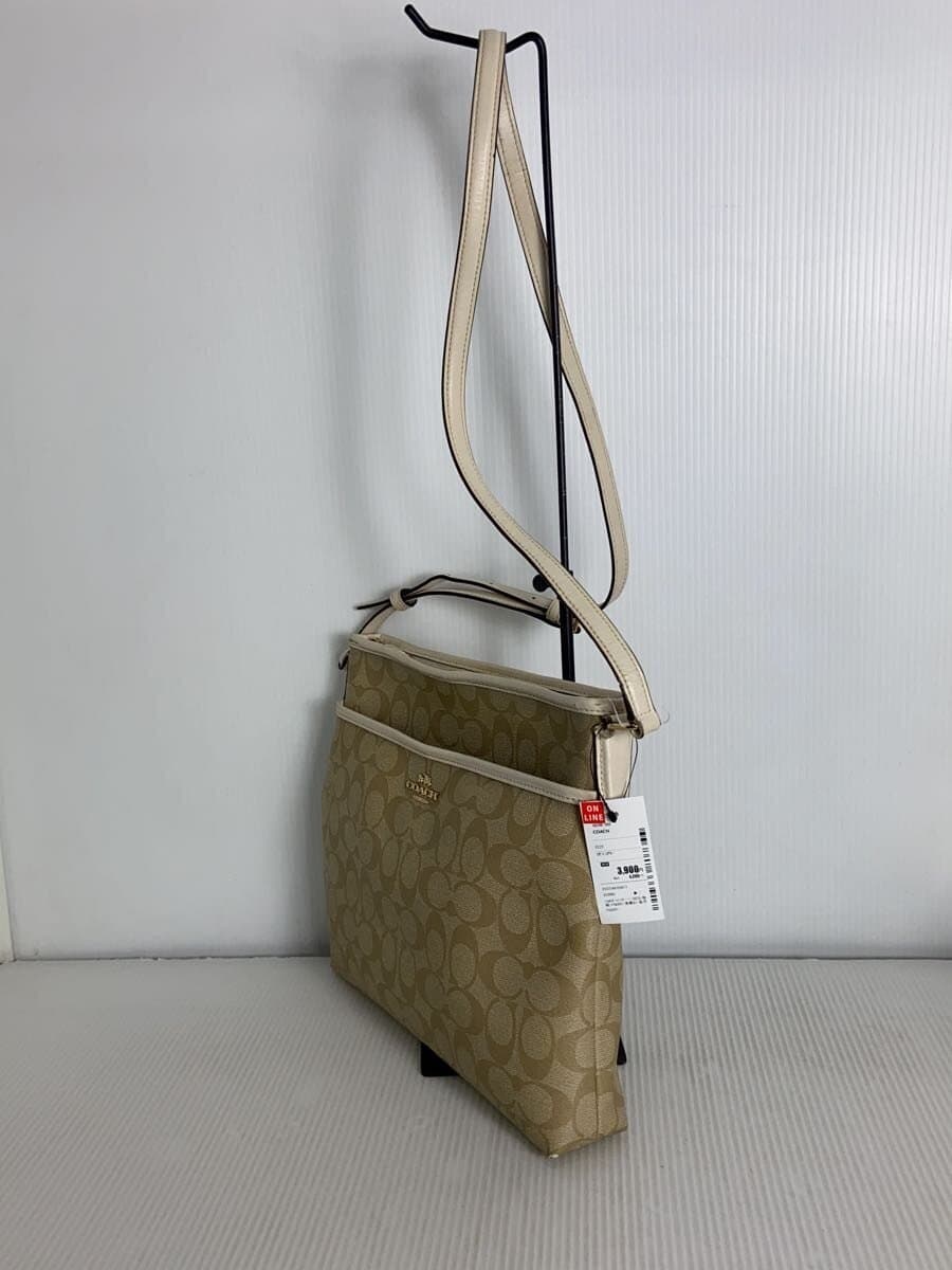 COACH Shoulder Bag Beige All Over Pattern F58297 2