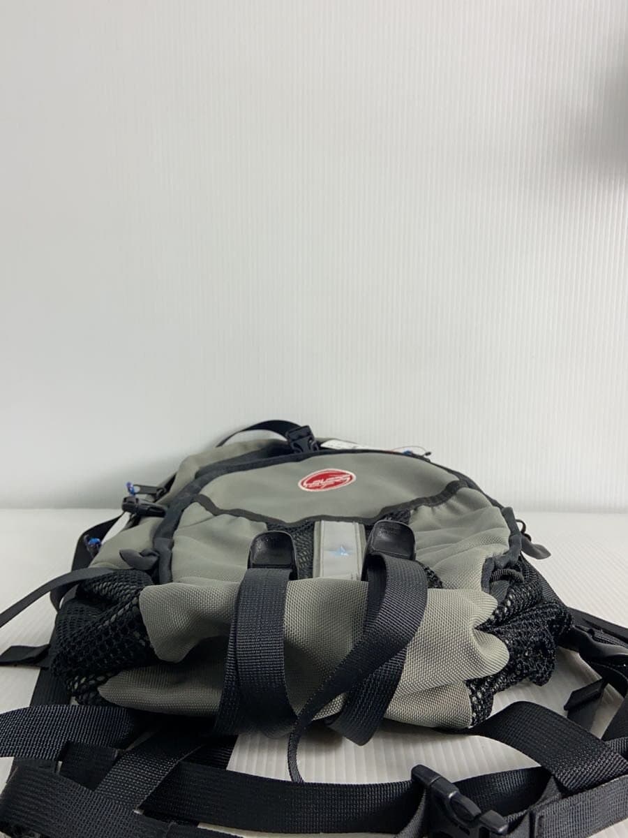 LOVERS HOUSE Backpack Nylon Gray Solid Handle With Stain 4