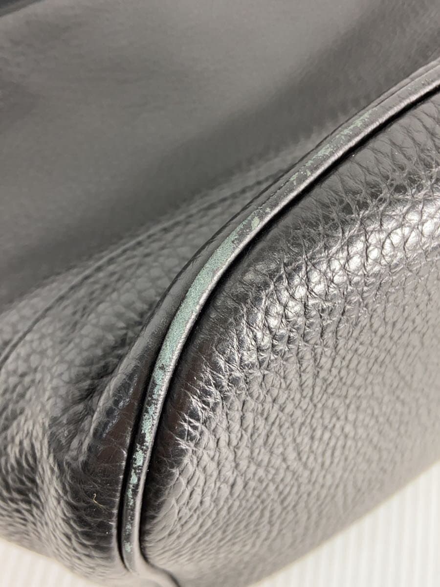 COACH Backpack Leather Black Solid f1921-f72510 Corner Scuff 7