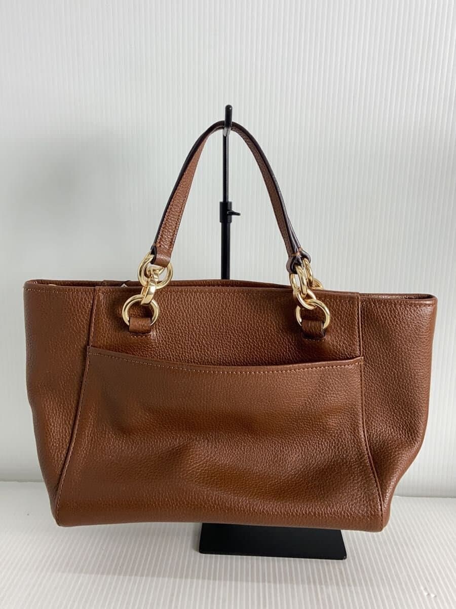 COACH Shoulder Bag Leather Brown Solid F35030 3