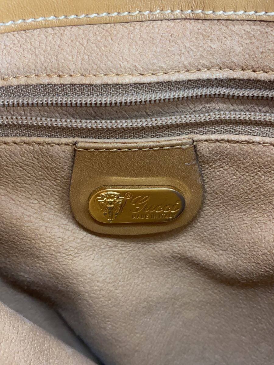 GUCCI shoulder bag camel all-over pattern 001.904 has dirt on the inside 5