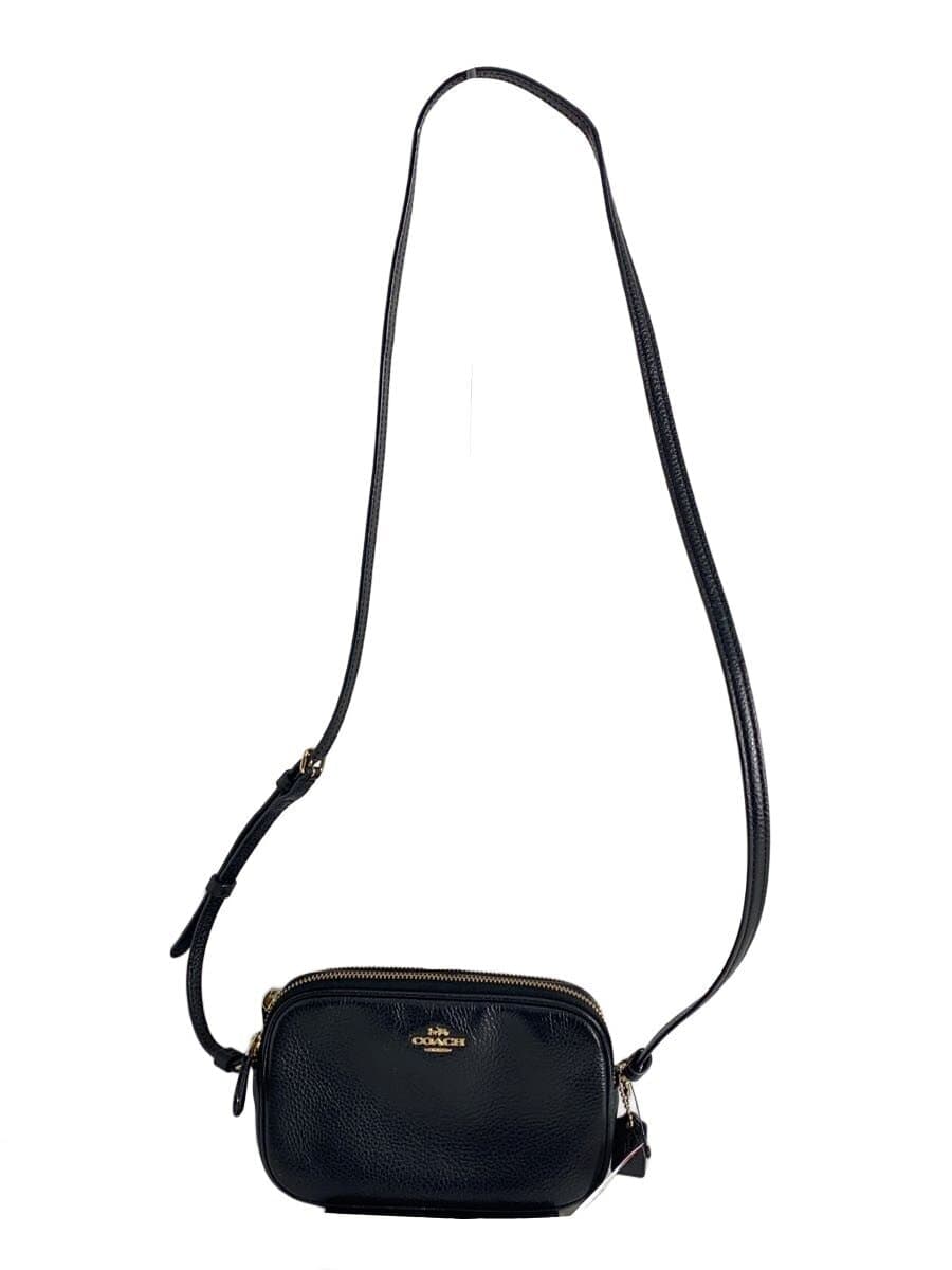 COACH Shoulder Bag Leather Black Solid Mini Jamie Camera Bag