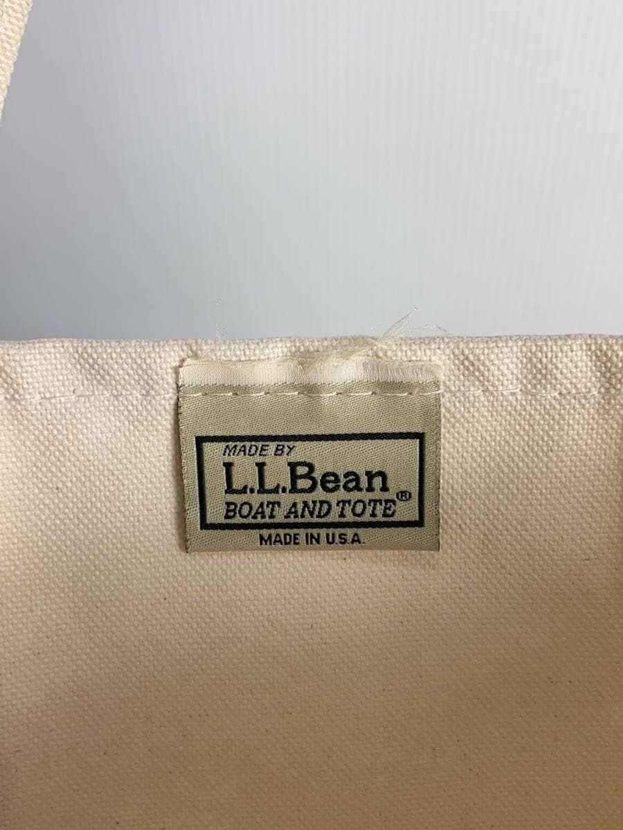 L.L.Bean Tote Bag Canvas White Solid 112635 90s～ Bean Tote 5