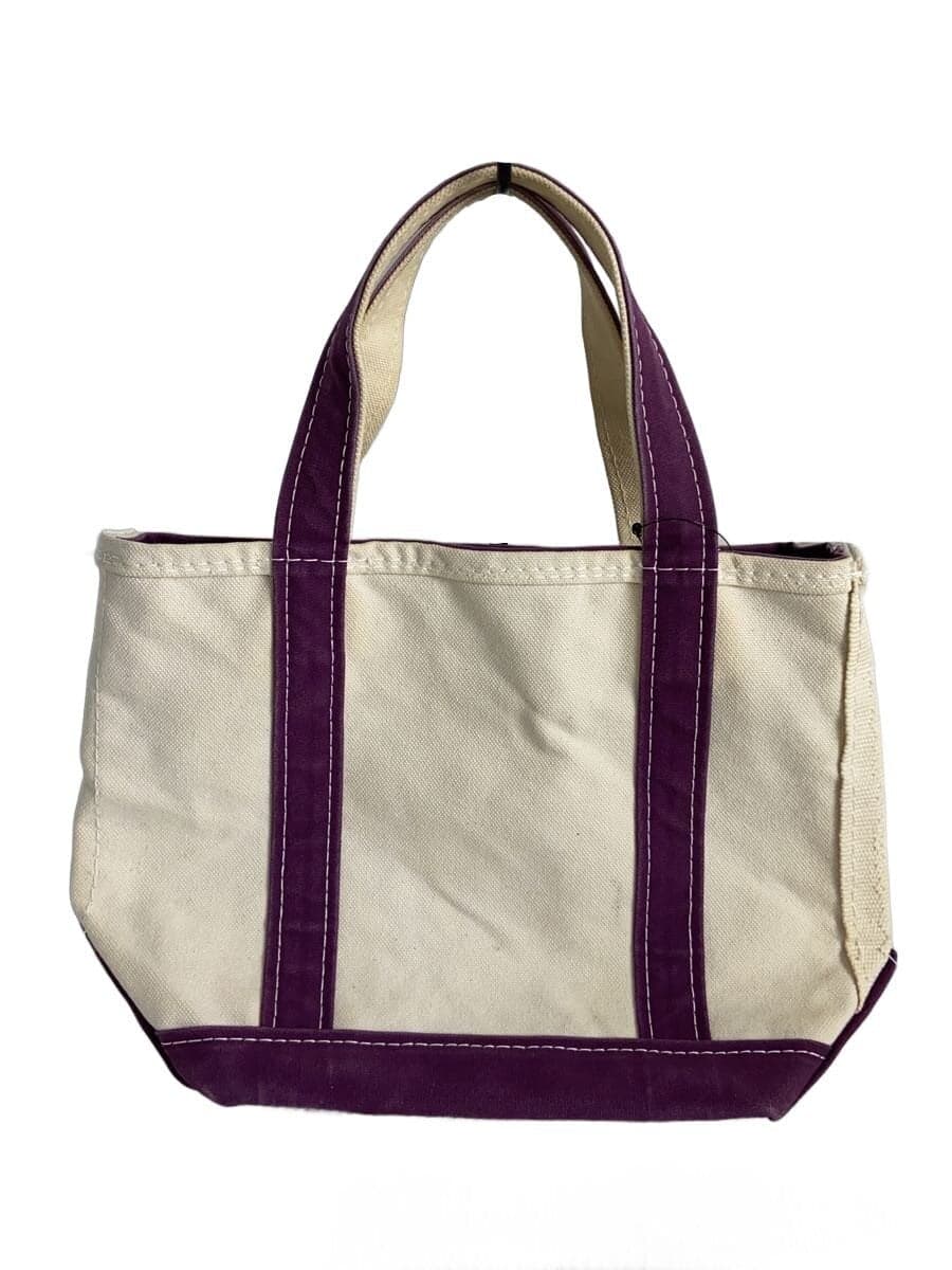 L.L.Bean Tote Bag Canvas White Solid 112643 90s Bean Tote