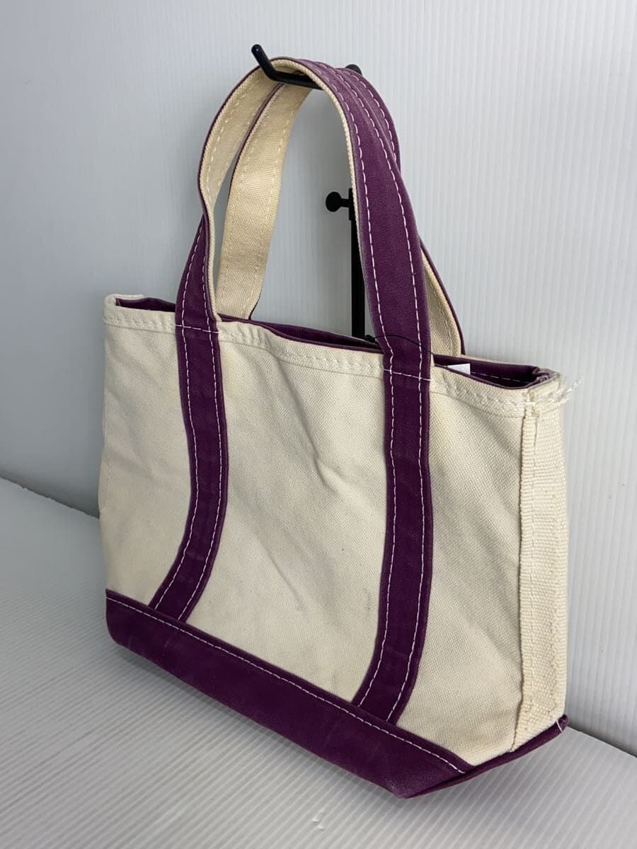 L.L.Bean Tote Bag Canvas White Solid 112643 90s Bean Tote 2