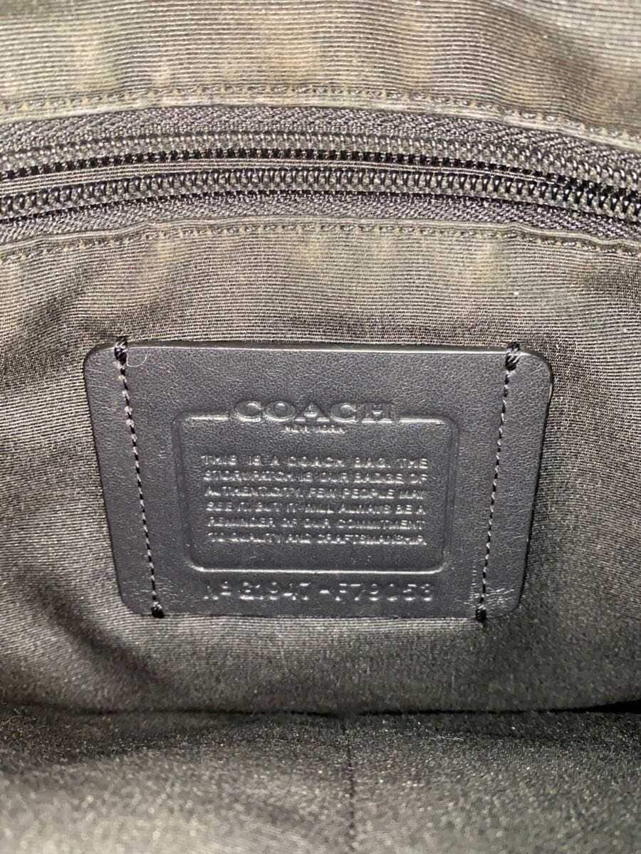 COACH shoulder bag Black All-over pattern F79053 Corner scuffs present 5