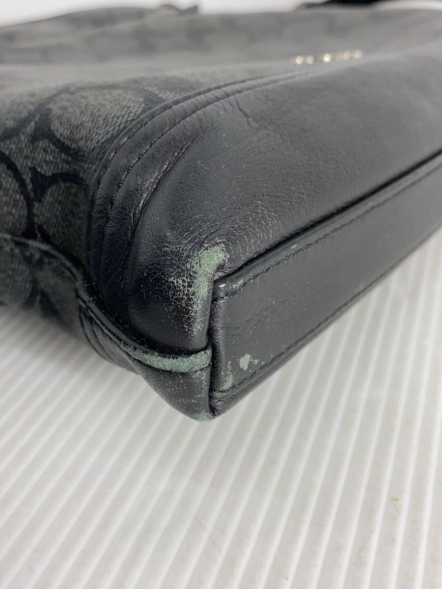 COACH shoulder bag Black All-over pattern F79053 Corner scuffs present 8