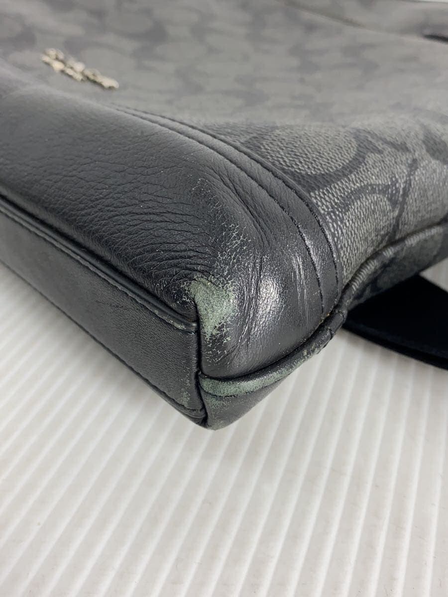 COACH shoulder bag Black All-over pattern F79053 Corner scuffs present 9
