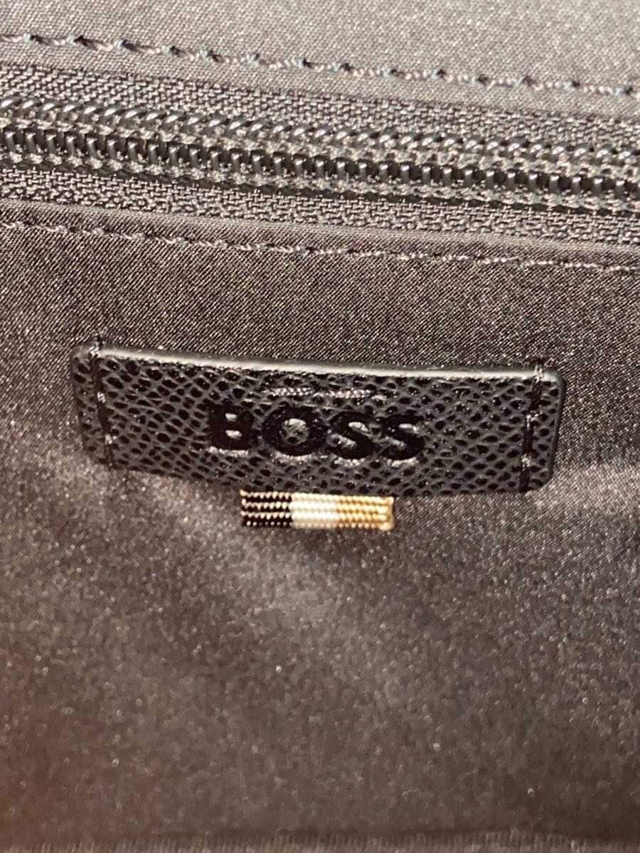 BOSS shoulder bag leather black 50558442 crossbody bag with lettering logo 5