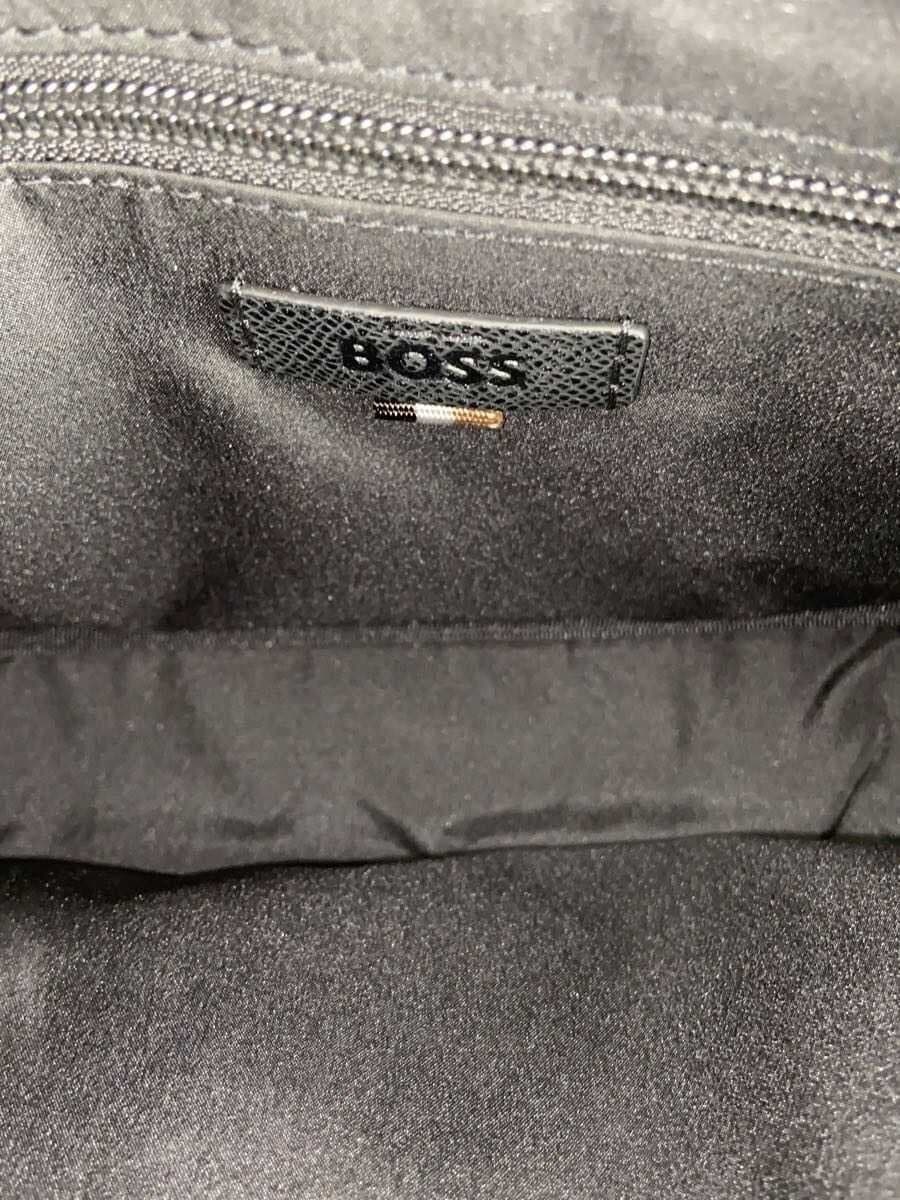BOSS shoulder bag leather black 50558442 crossbody bag with lettering logo 6