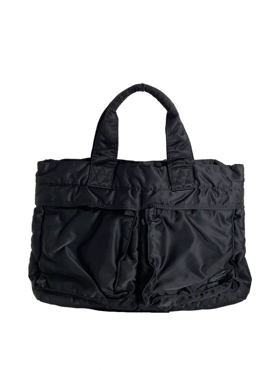 PORTER tote bag nylon black plain tank nylon mini tote bag