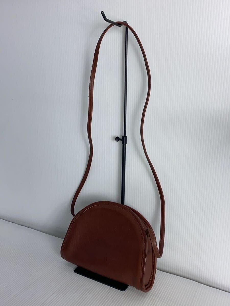 COACH Shoulder Bag Leather Brown Solid 0964-216 2