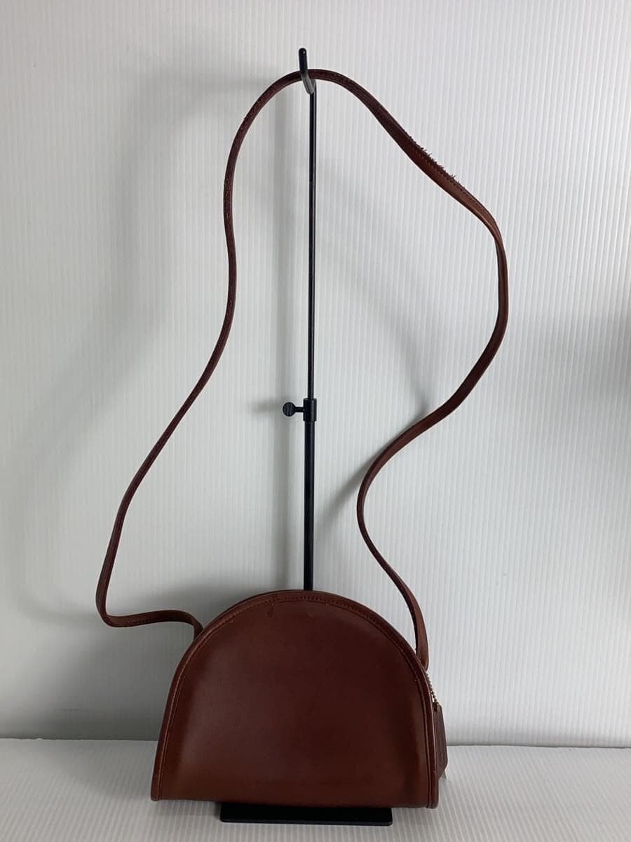 COACH Shoulder Bag Leather Brown Solid 0964-216 3