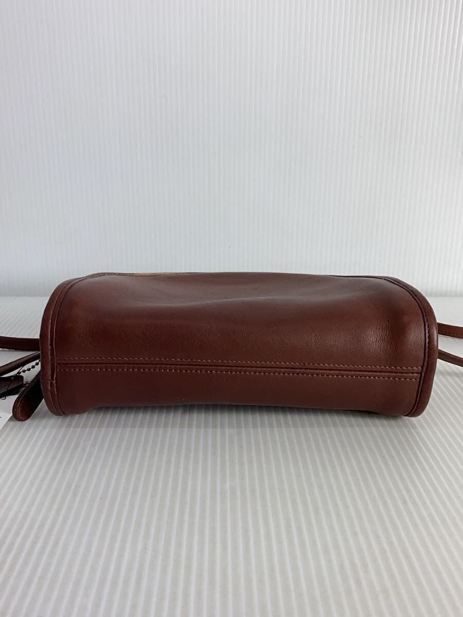 COACH Shoulder Bag Leather Brown Solid 0964-216 4