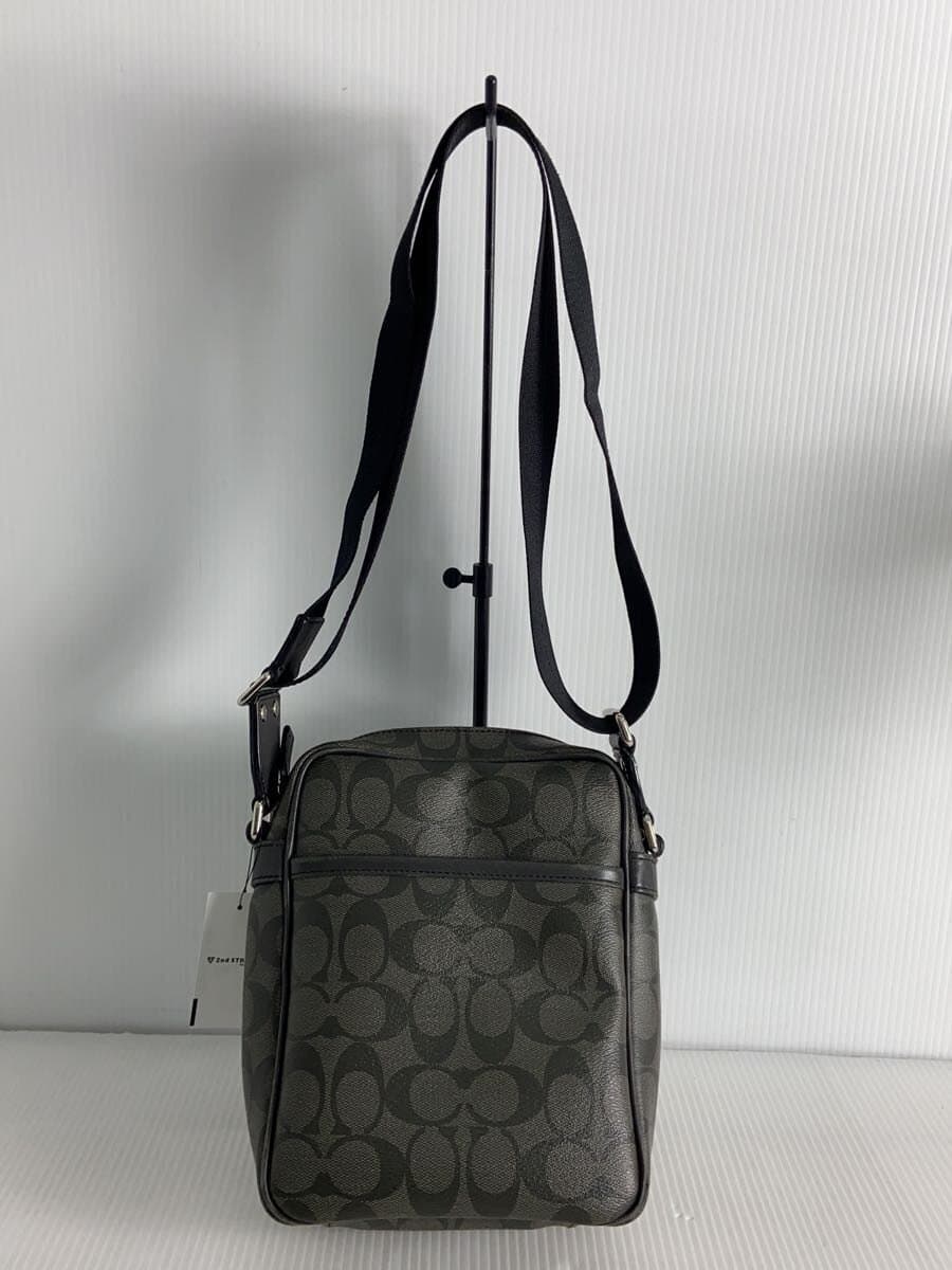 COACH Shoulder Bag Black All-over Print F70589 Shows signs of wear 3