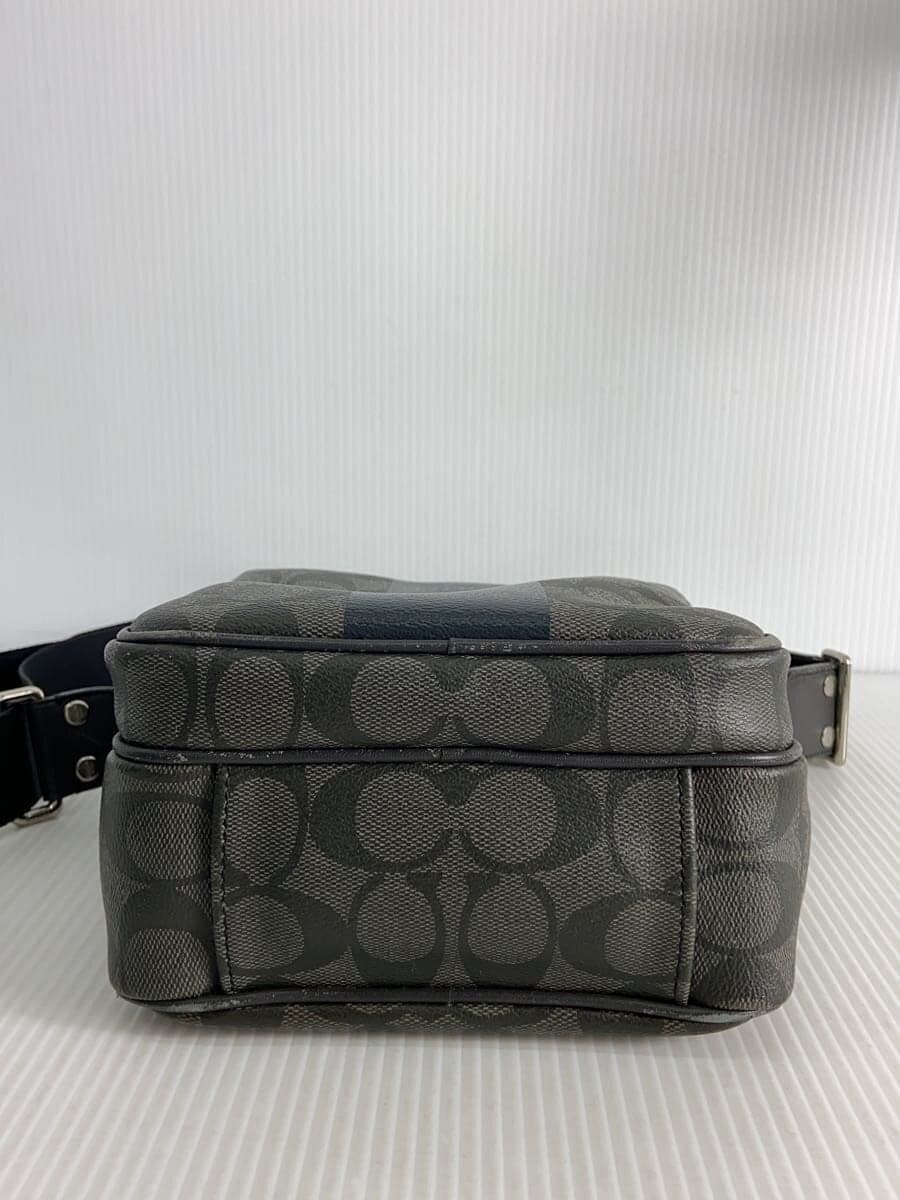 COACH Shoulder Bag Black All-over Print F70589 Shows signs of wear 4