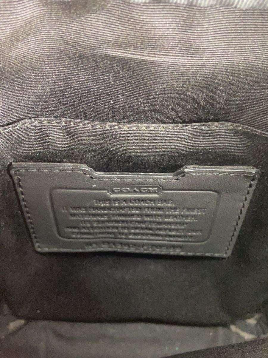 COACH Shoulder Bag Black All-over Print F70589 Shows signs of wear 5